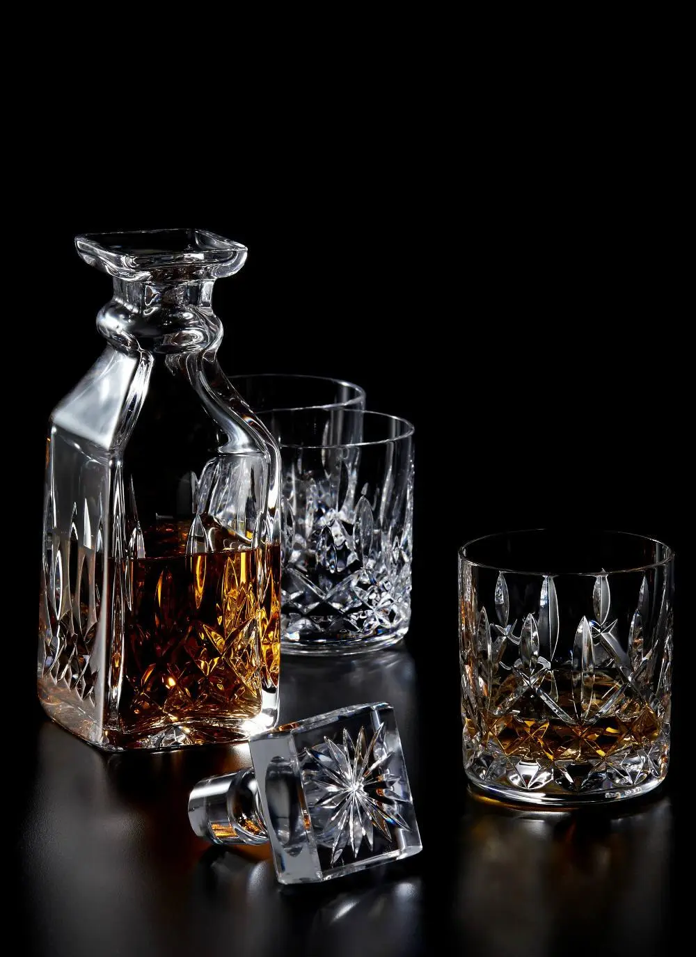 Waterford Crystal Heritage Lismore Square Decanter 