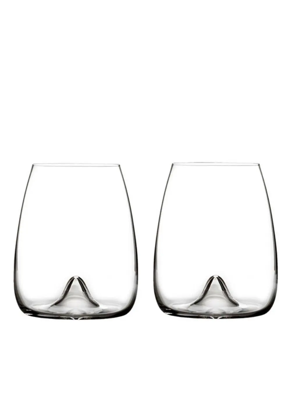 Waterford Crystal Elegance Stemless Wine Glass Pair