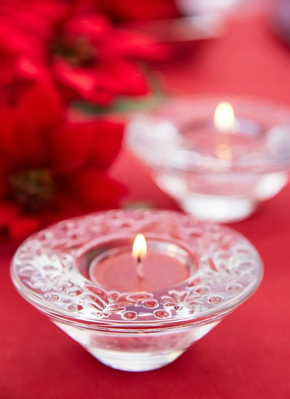 Waterford Crystal Christmas Tree Votive Set of 2