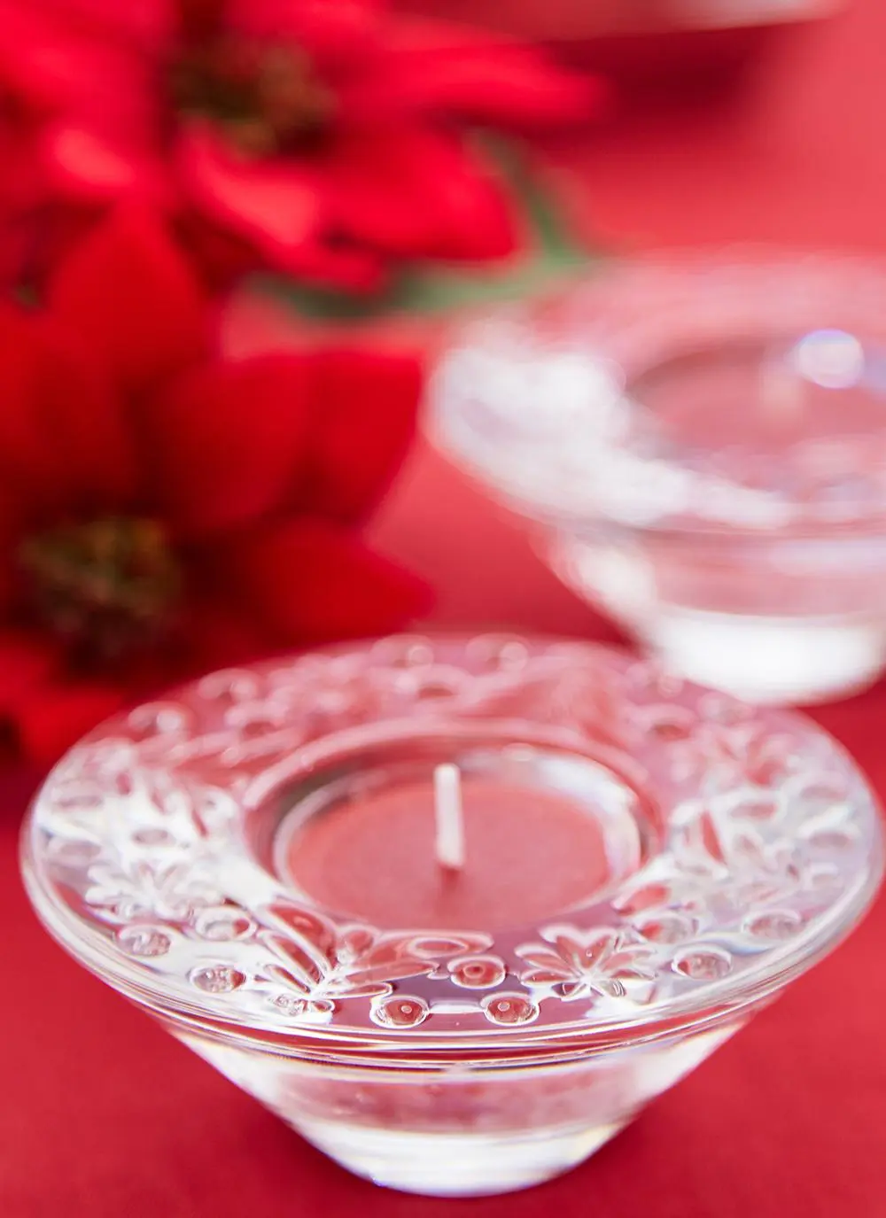 Waterford Crystal Christmas Tree Votive Set of 2