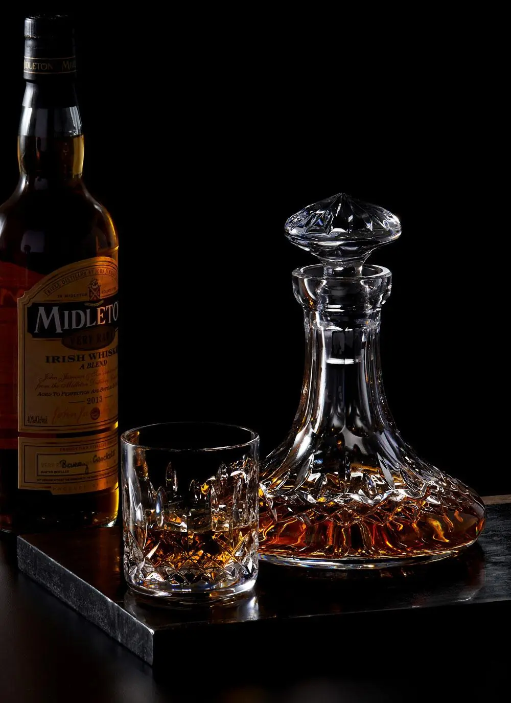 Waterford Crystal Heritage Lismore Mini Ships Decanter