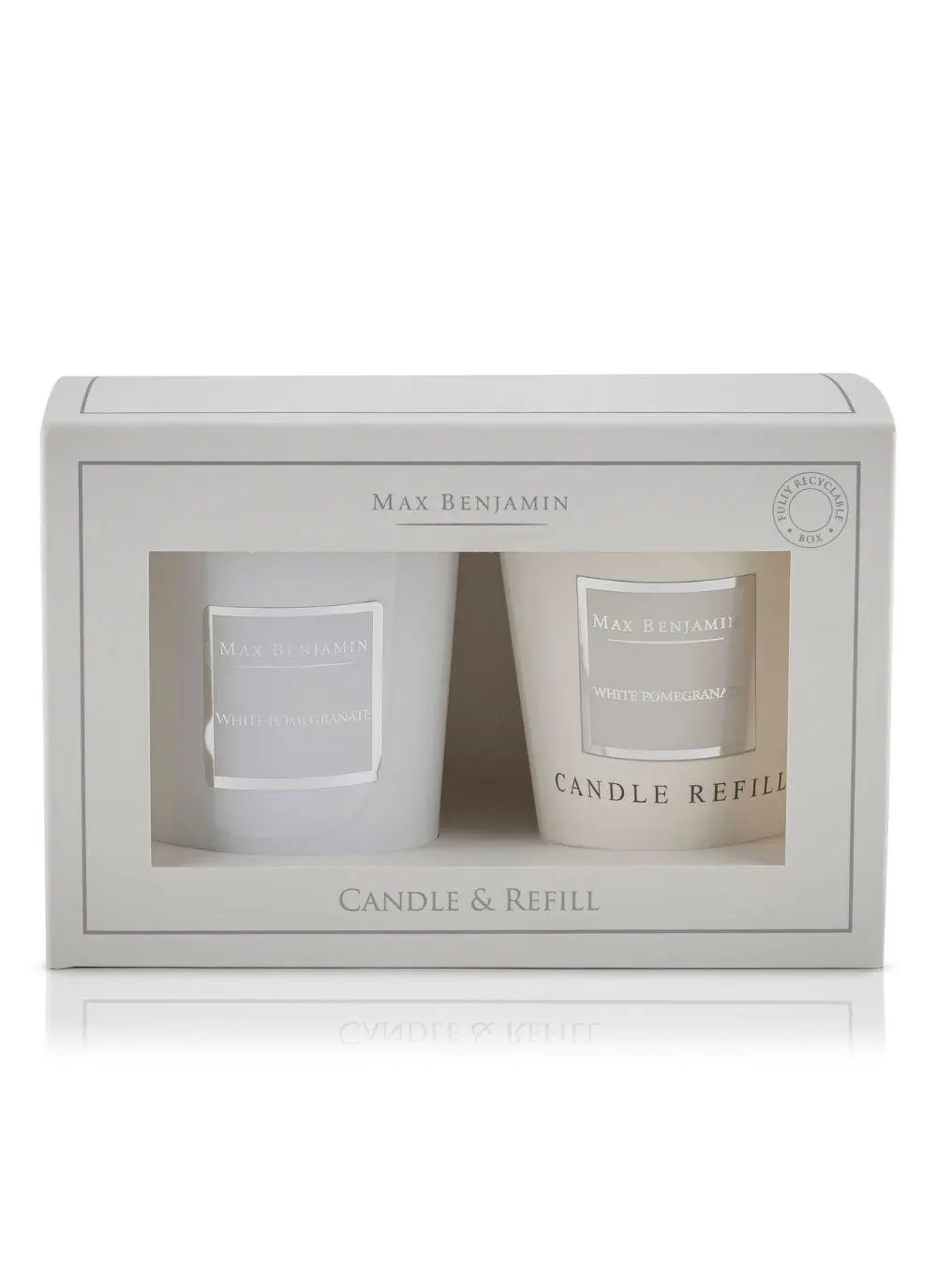 White Pomegranate Candle & Refill Set 