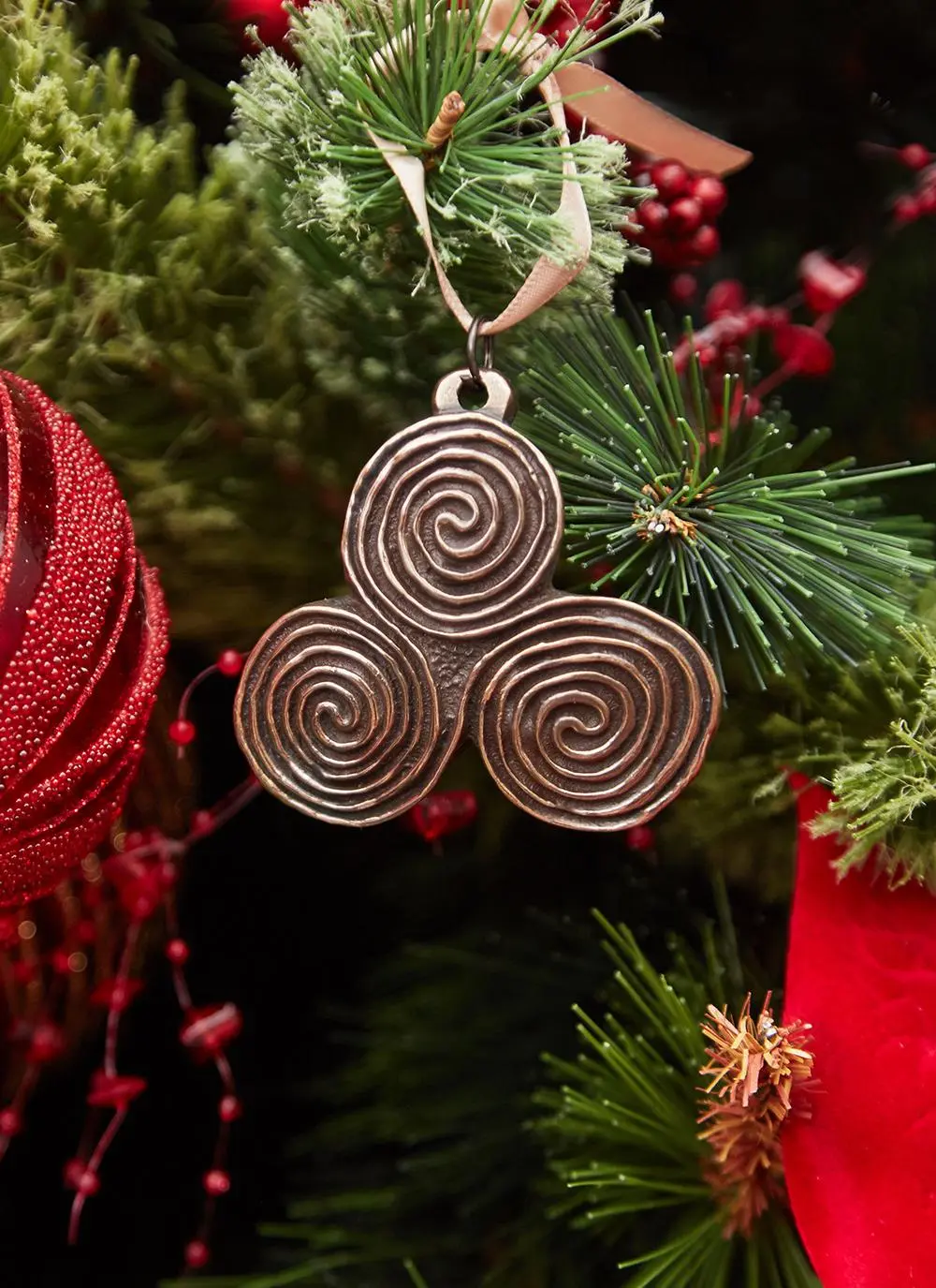 Triple Spiral Bronze Decoration