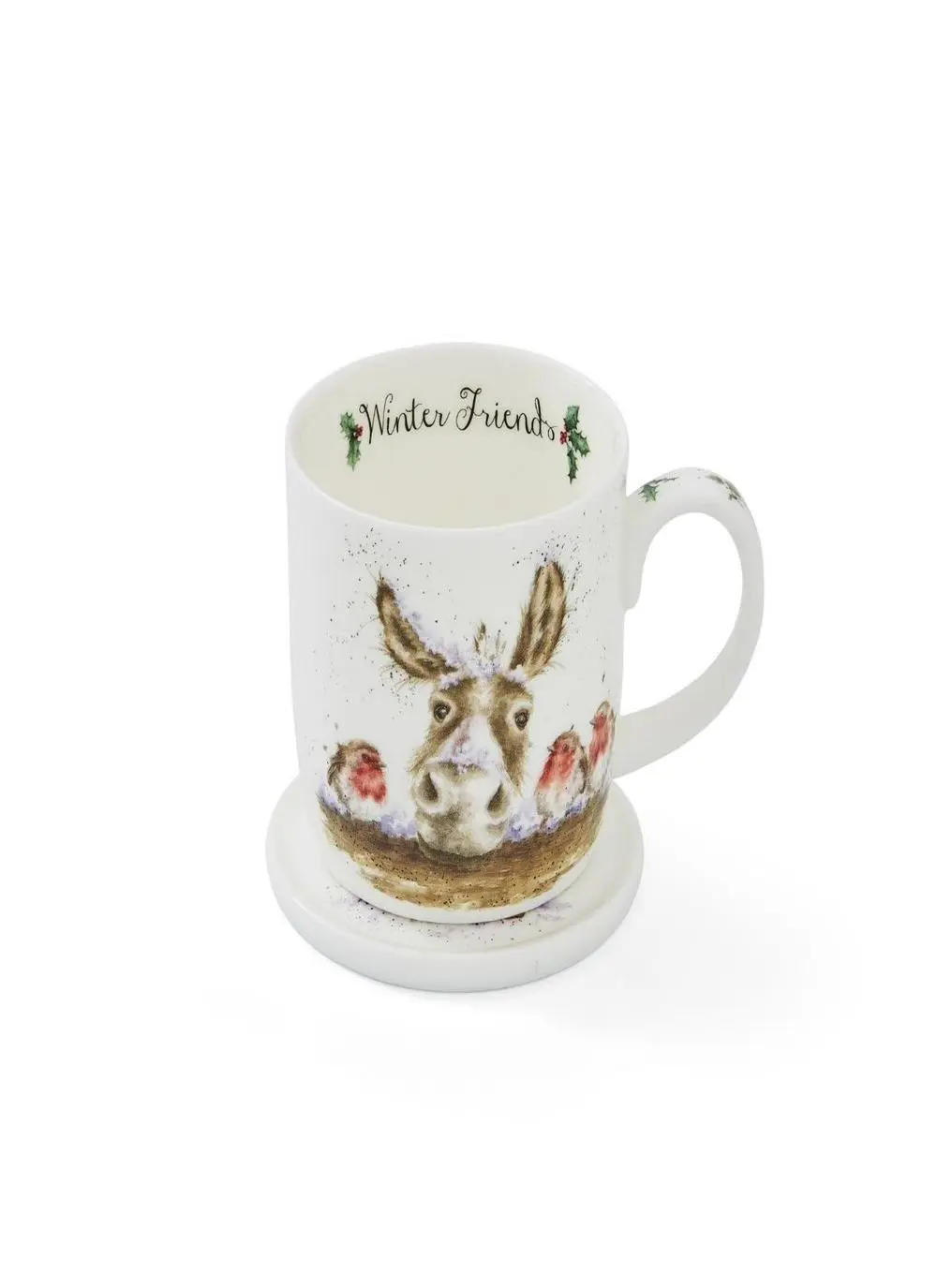 Wrendale Designs Winter Friends Mug & Coaster Set