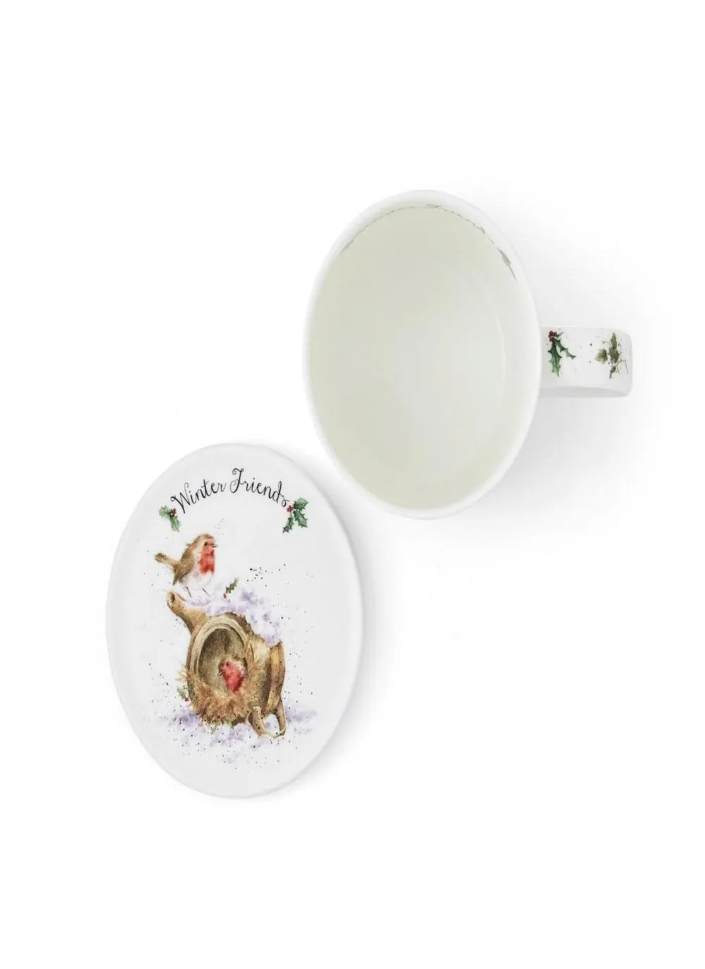 Wrendale Designs Winter Friends Mug & Coaster Set