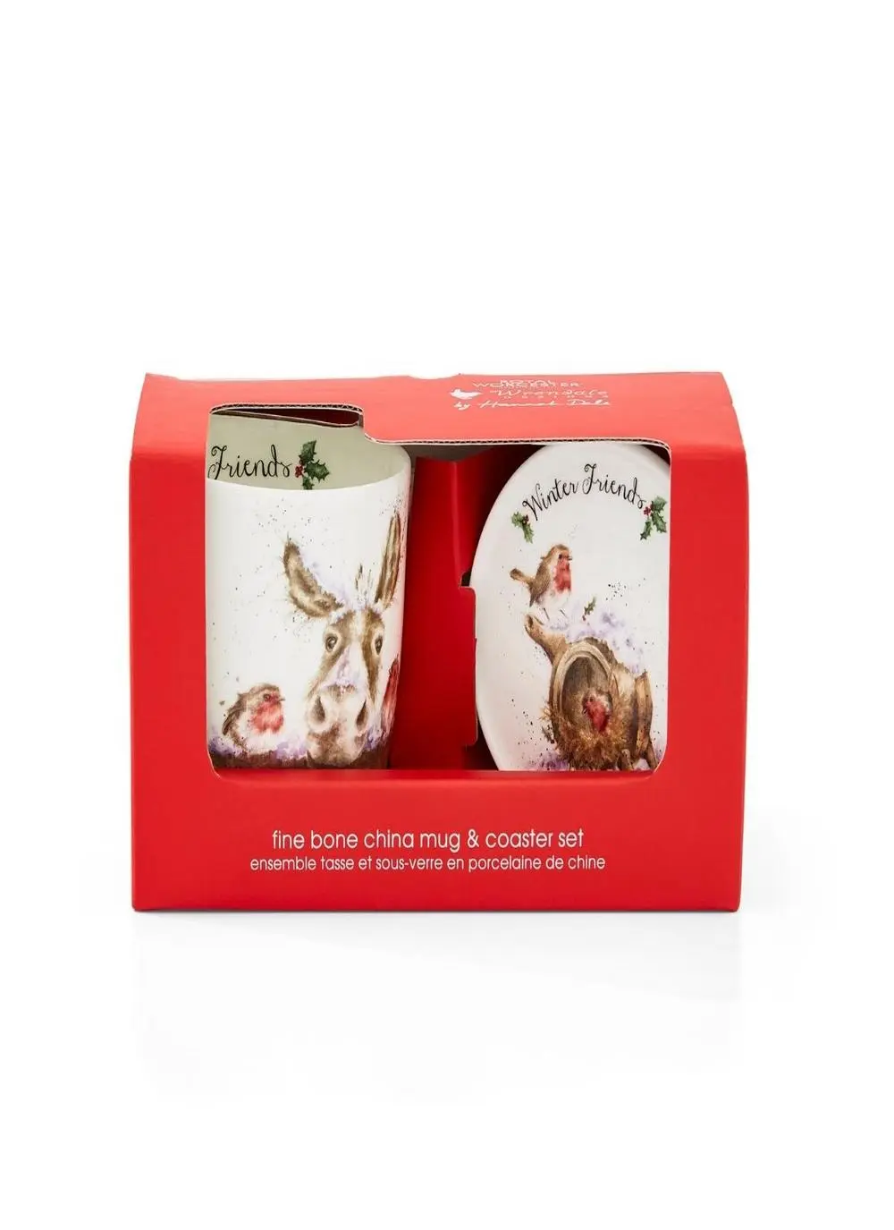 Wrendale Designs Winter Friends Mug & Coaster Set