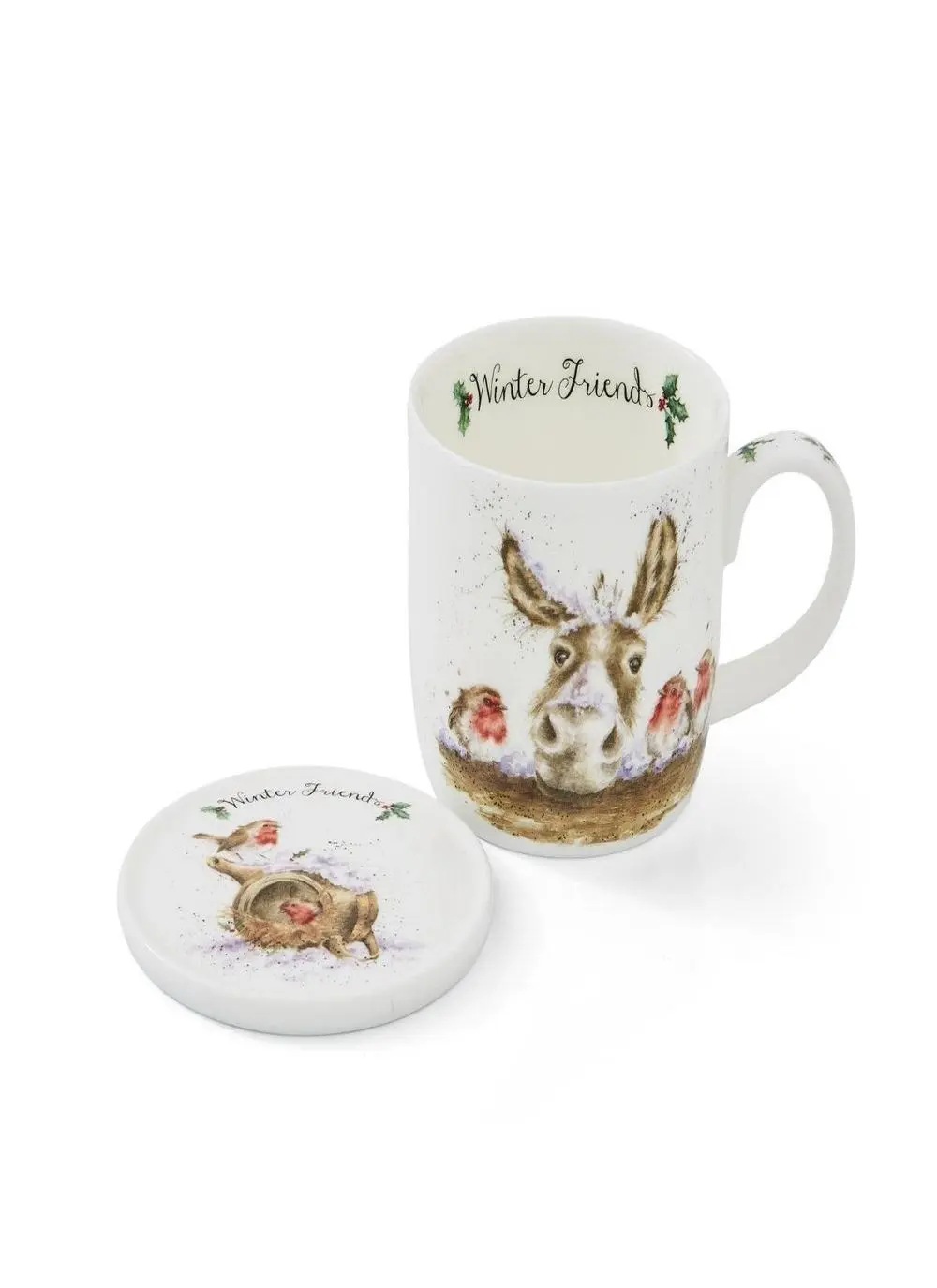 Wrendale Designs Winter Friends Mug & Coaster Set