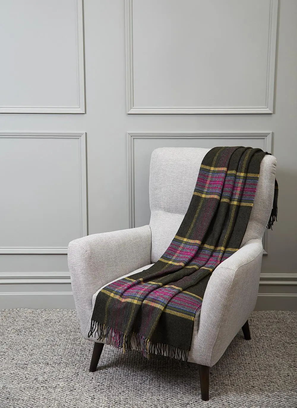 Winter Evenings Lambswool Throw