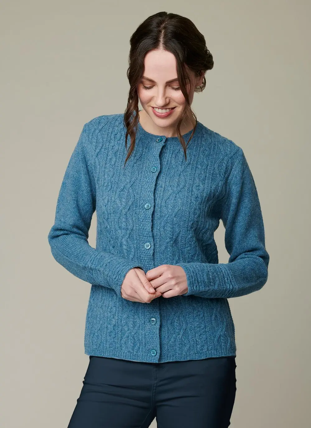 Wool Cashmere Foxrock Cardigan