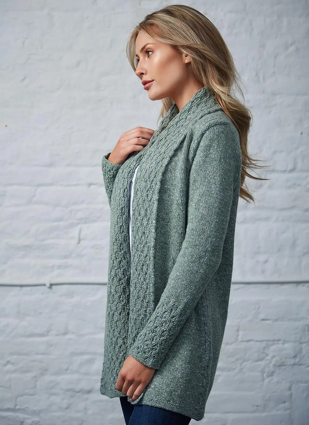 Wool Cashmere Luxe Collar Cardigan