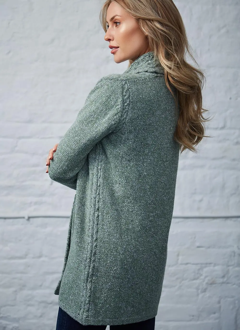 Wool Cashmere Luxe Collar Cardigan