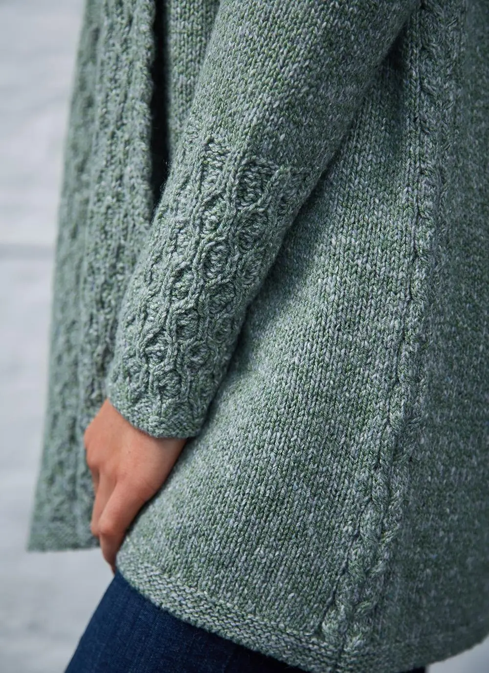 Wool Cashmere Luxe Collar Cardigan