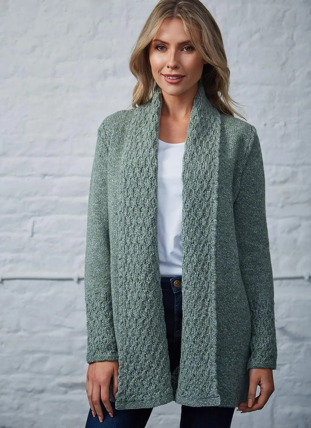 Wool Cashmere Luxe Collar Cardigan