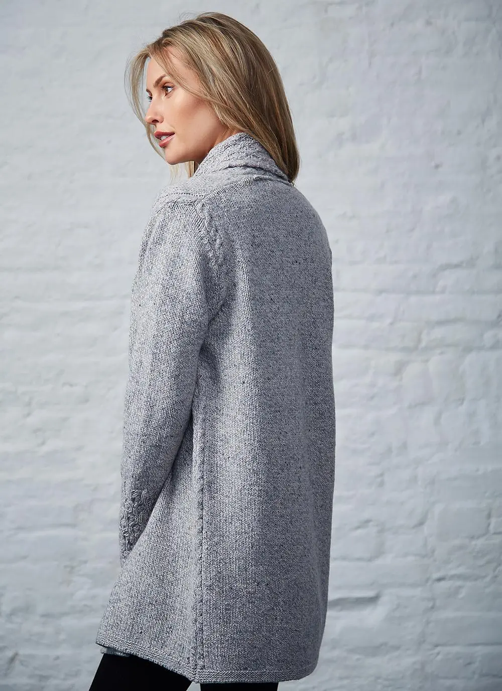 Wool Cashmere Luxe Collar Cardigan