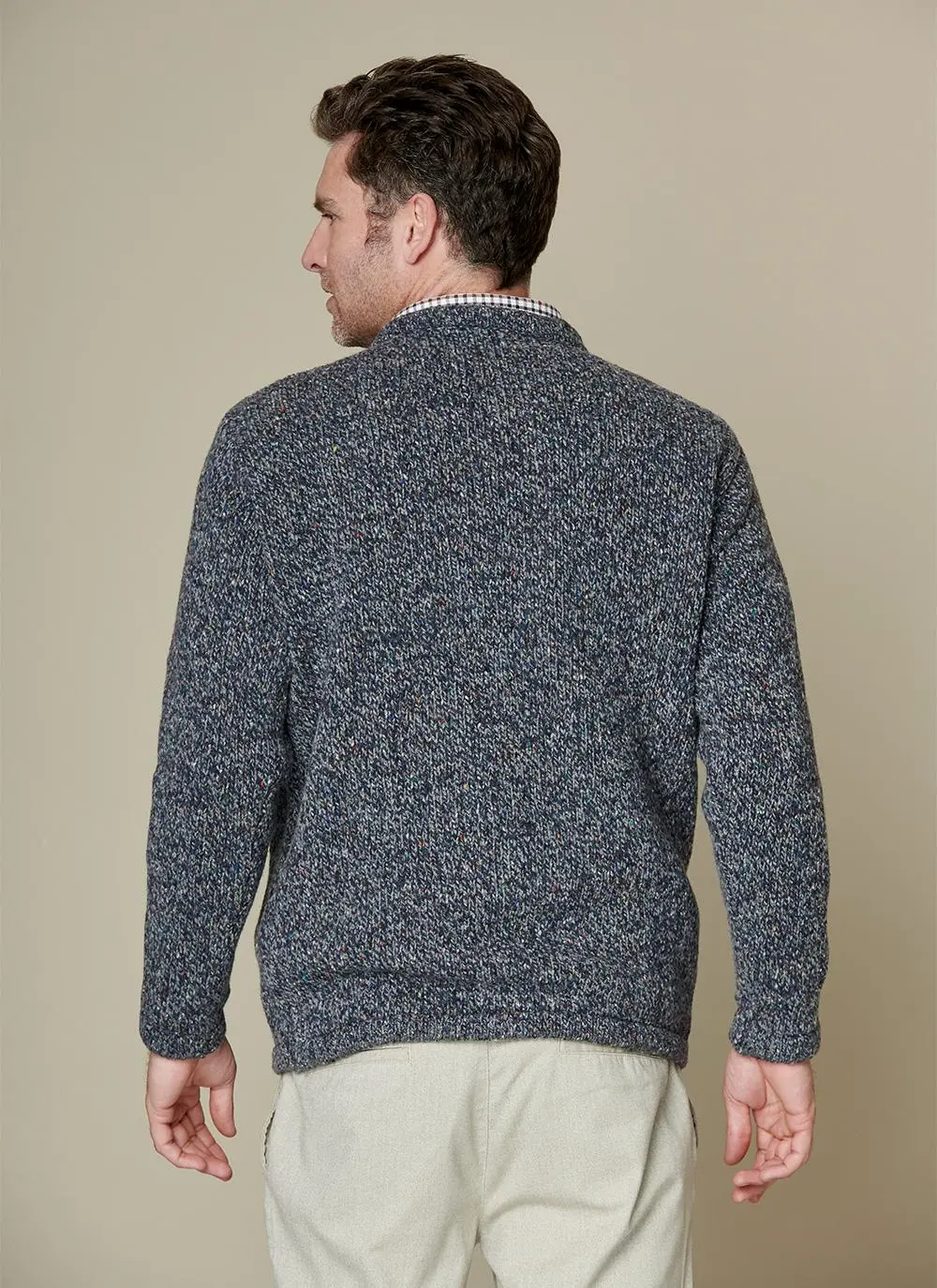 Wool Cashmere Roundstone Sweater 