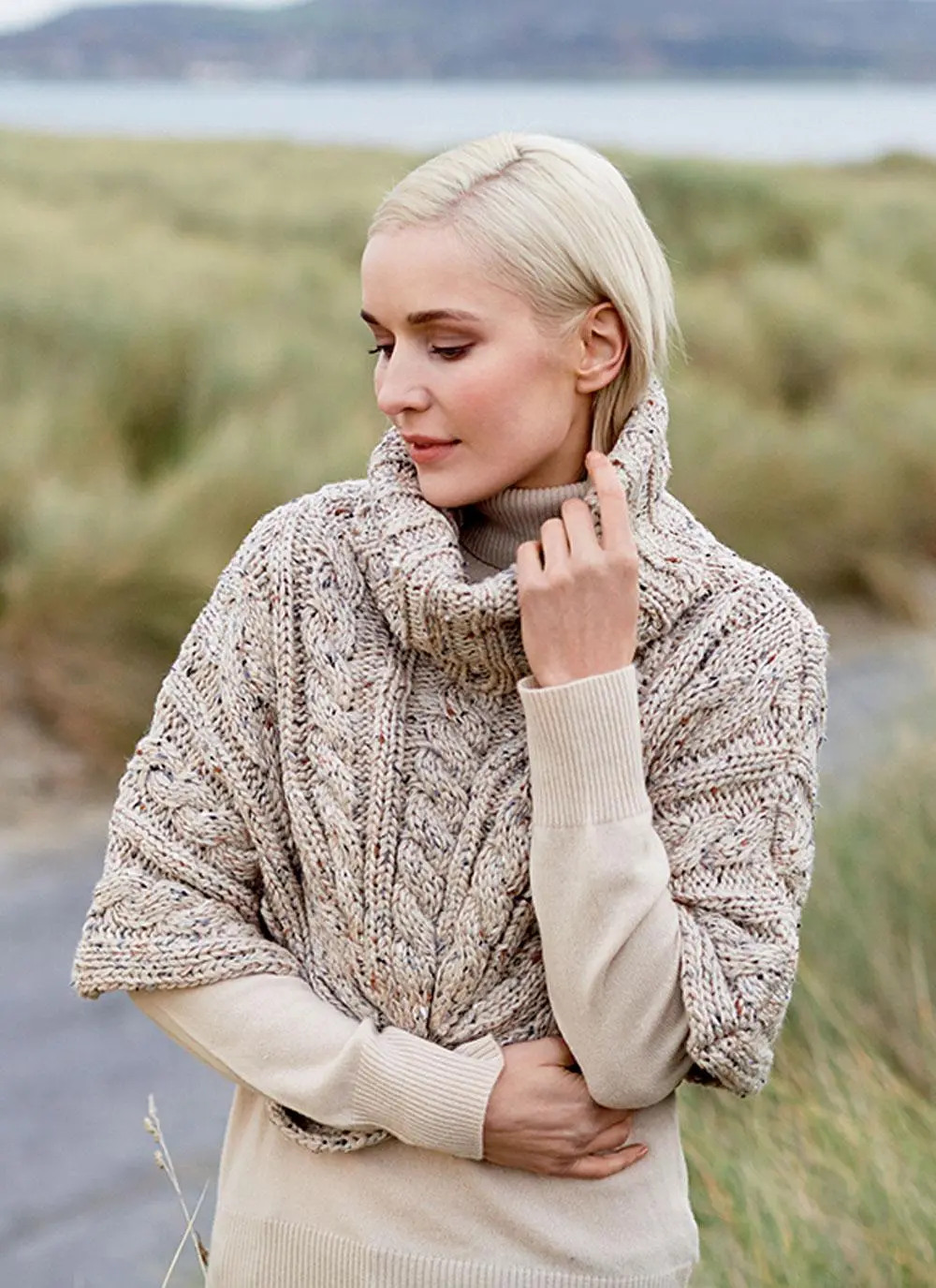 Wool Cape Oatmeal Speckle 