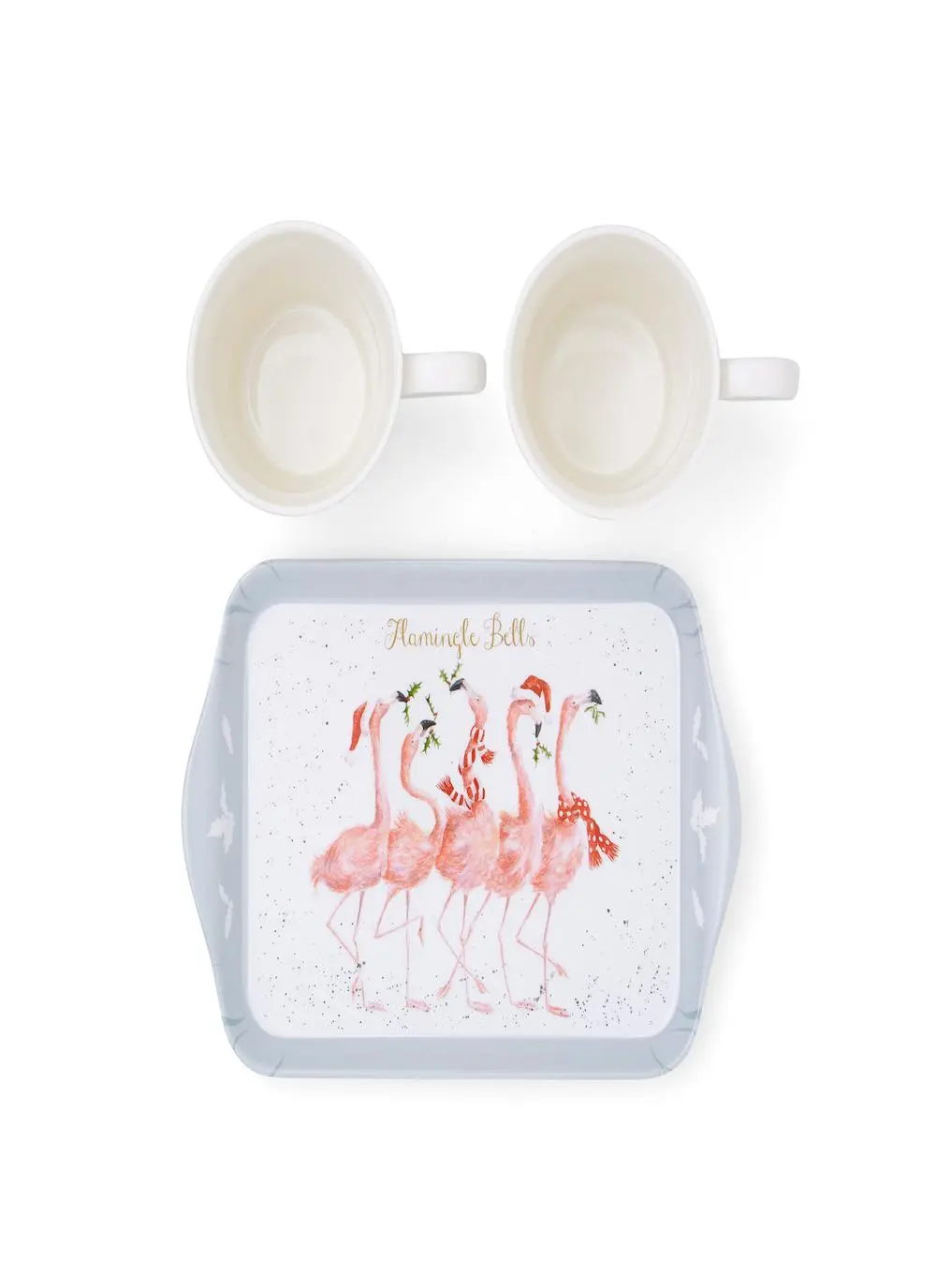 Wrendale Designs Flamingle Bells Mug & Tray Set