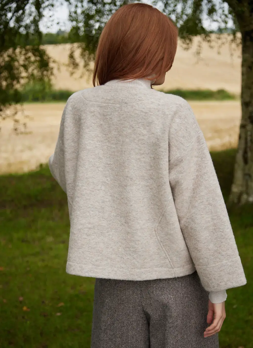 Aideen Wool Poncho Jacket