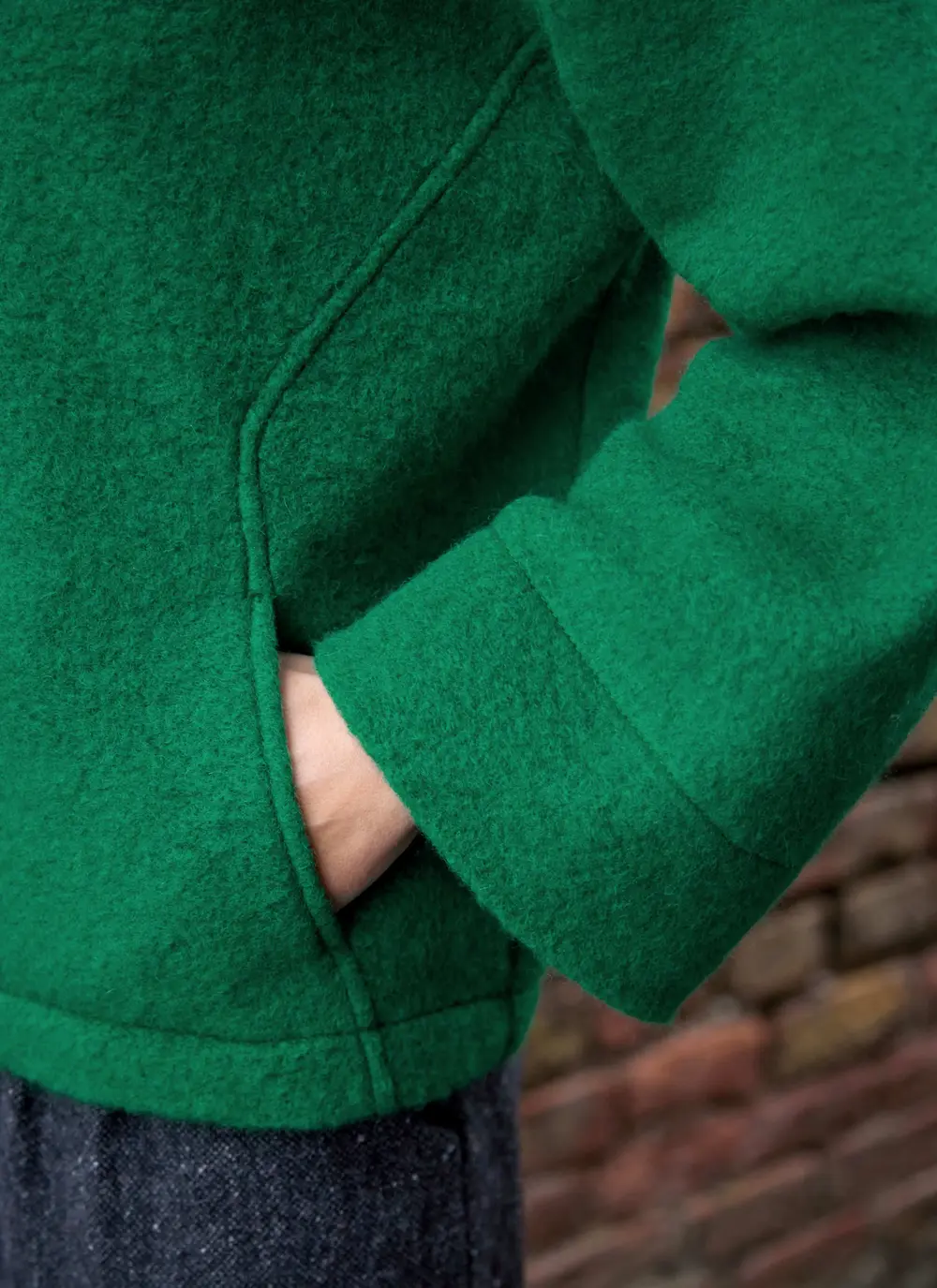 Aideen Wool Poncho Jacket