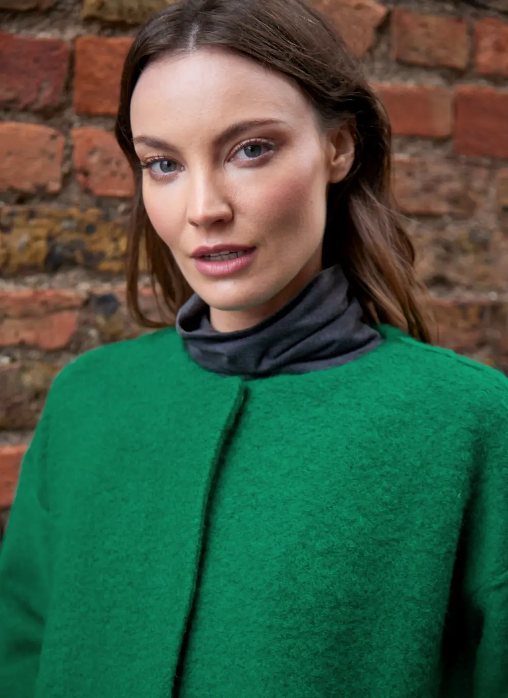 Aideen Wool Poncho Jacket