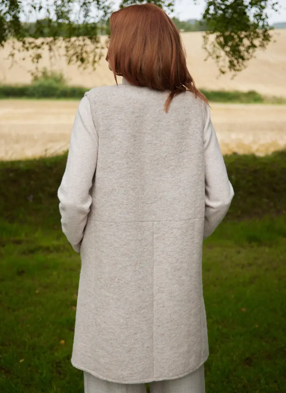 Eva Wool Long Gilet 