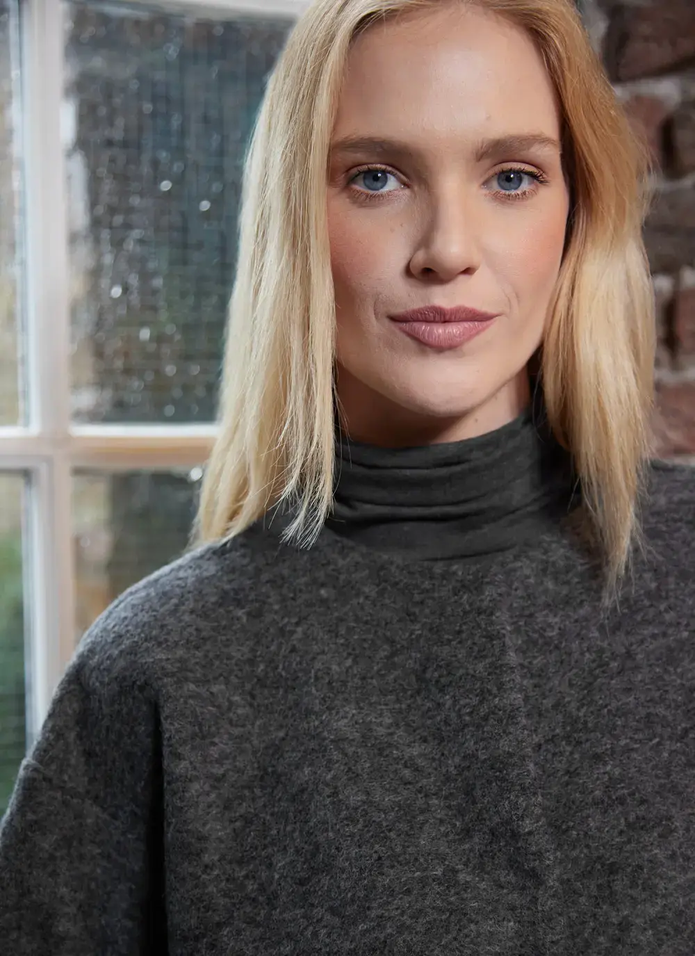 Aideen Wool Poncho Jacket