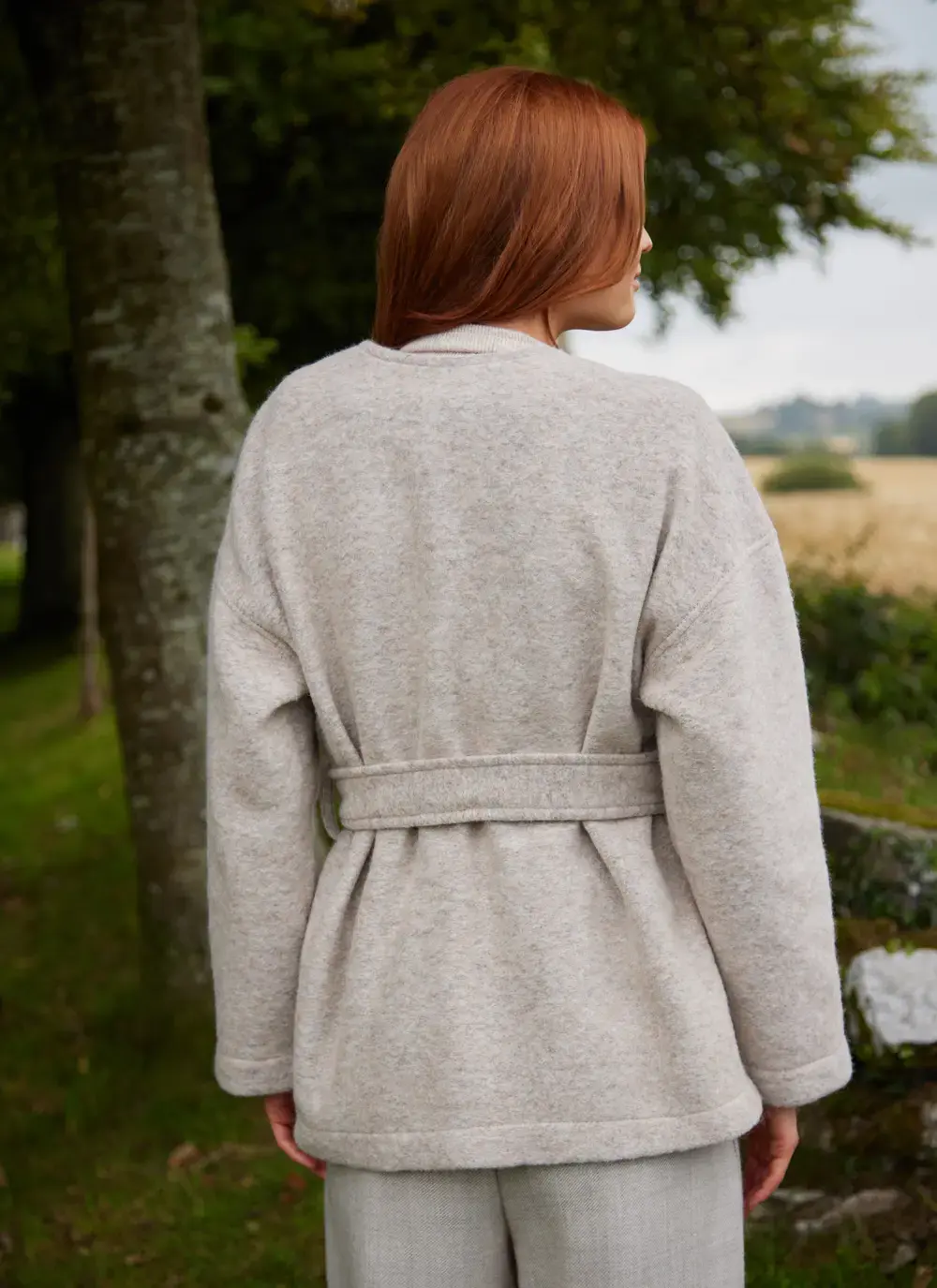 Rose Wool Belted Jacket