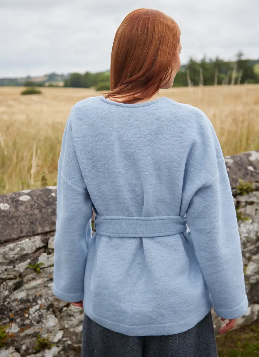 Rose Wool Belted Jacket