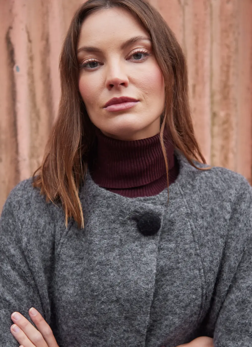 Niamh Button Poncho 