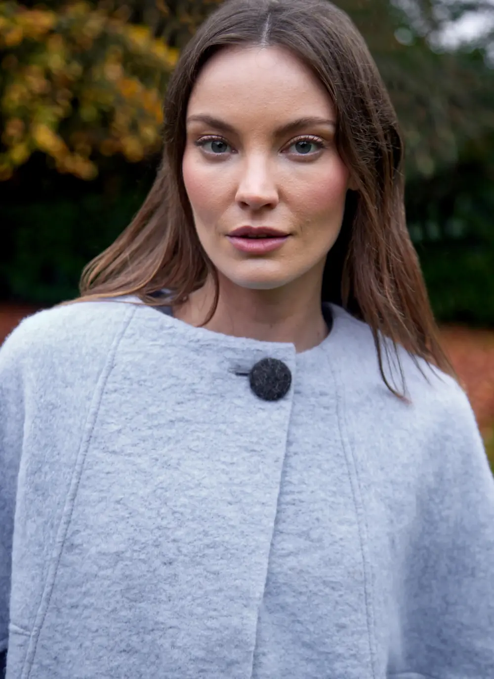 Niamh Button Poncho 