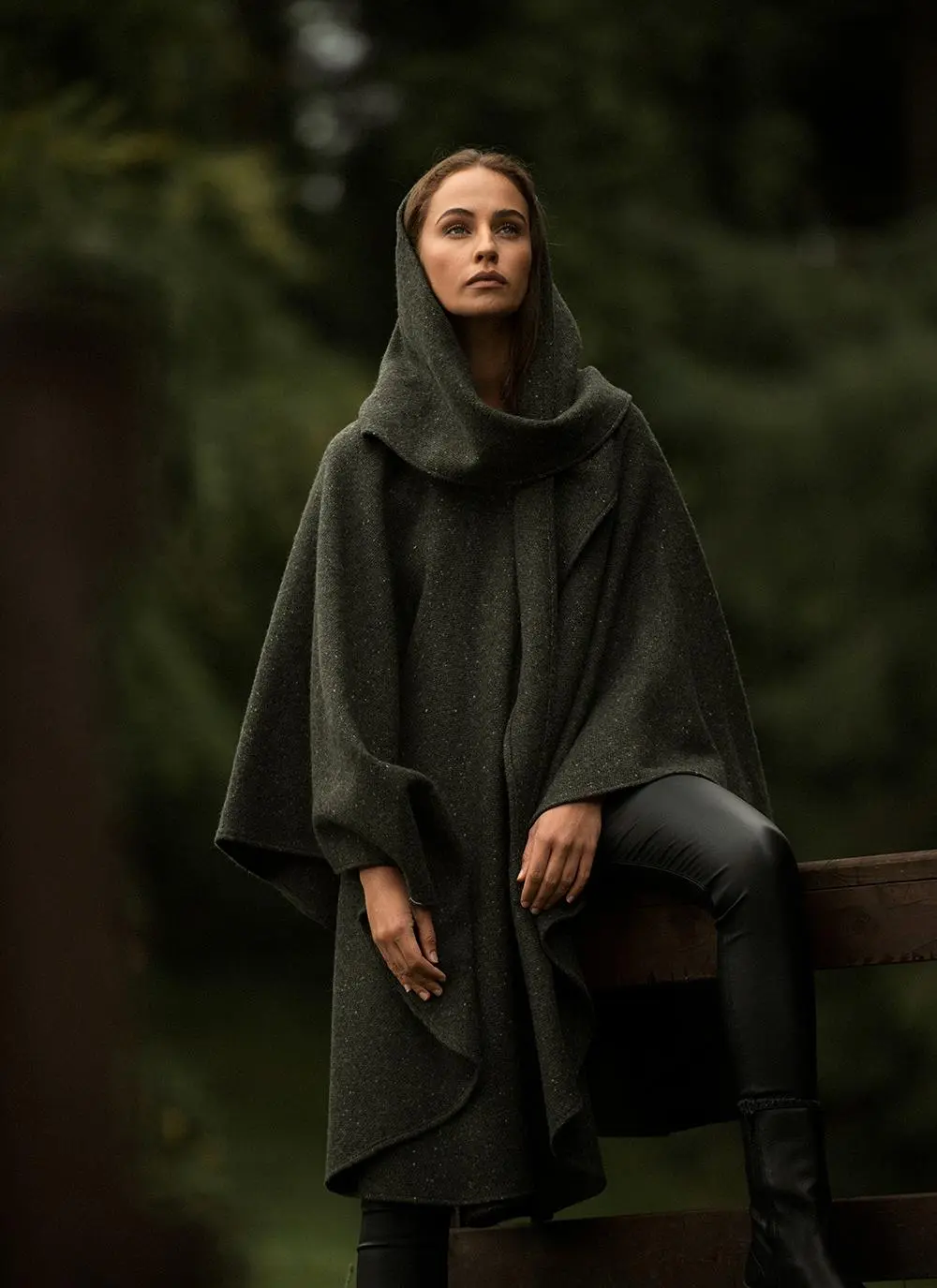 Irish Tweed Classic Hooded Cape