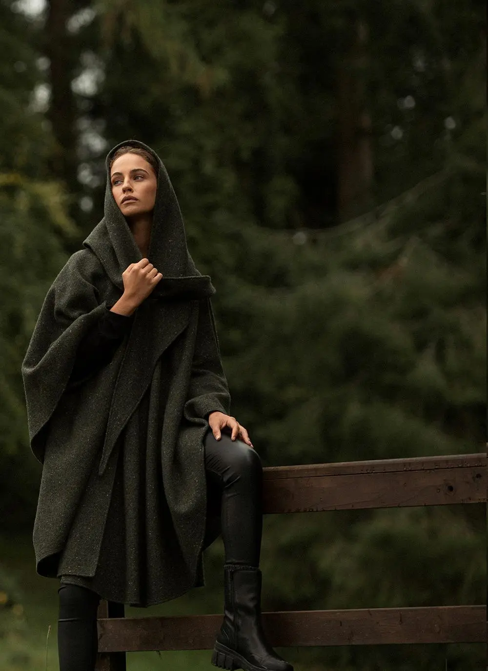 Irish Tweed Classic Hooded Cape