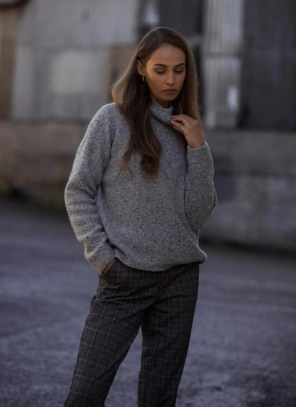 Fisherman Wool Cashmere Boxy Sweater