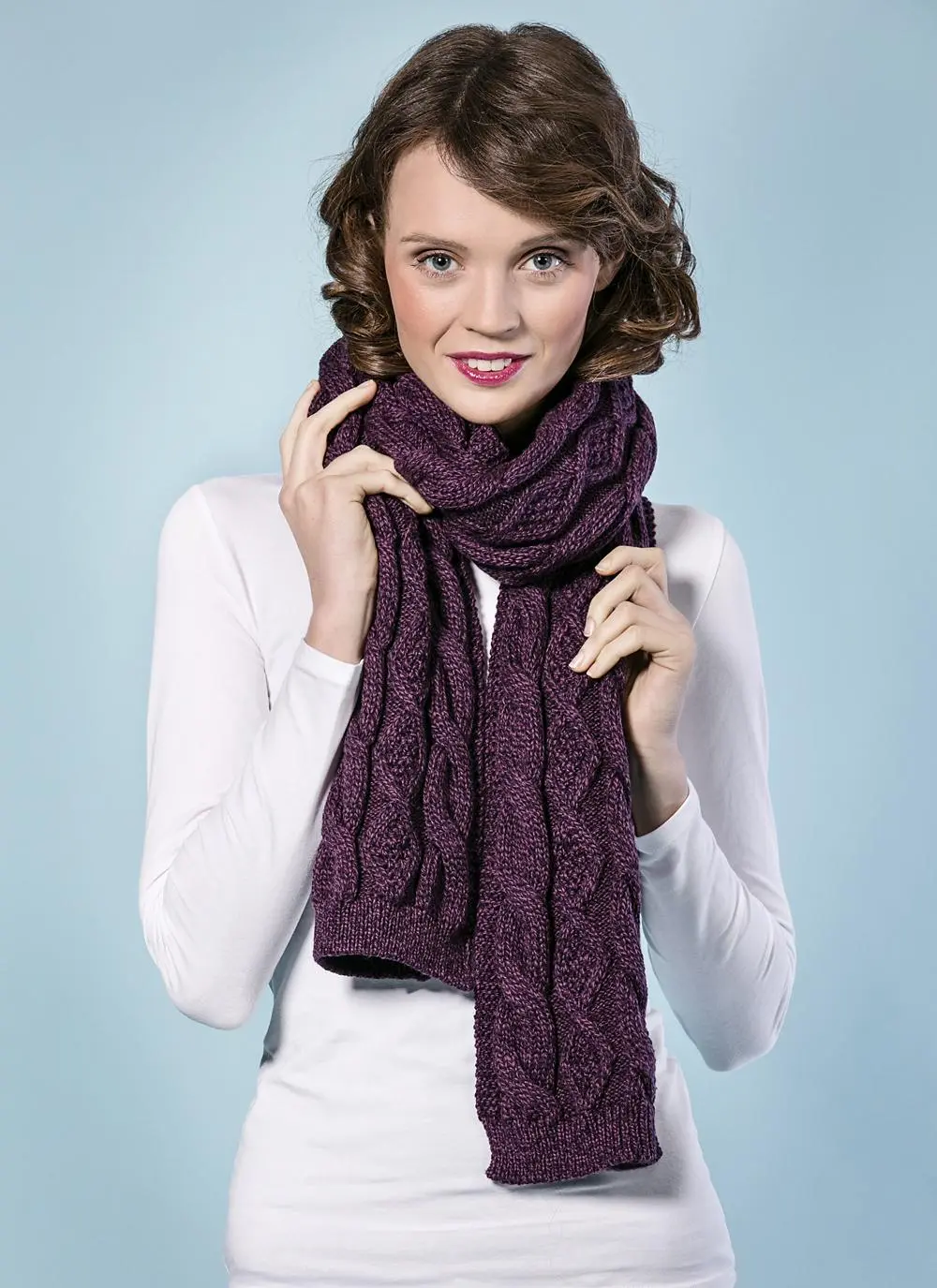 Aran Diamond Scarf