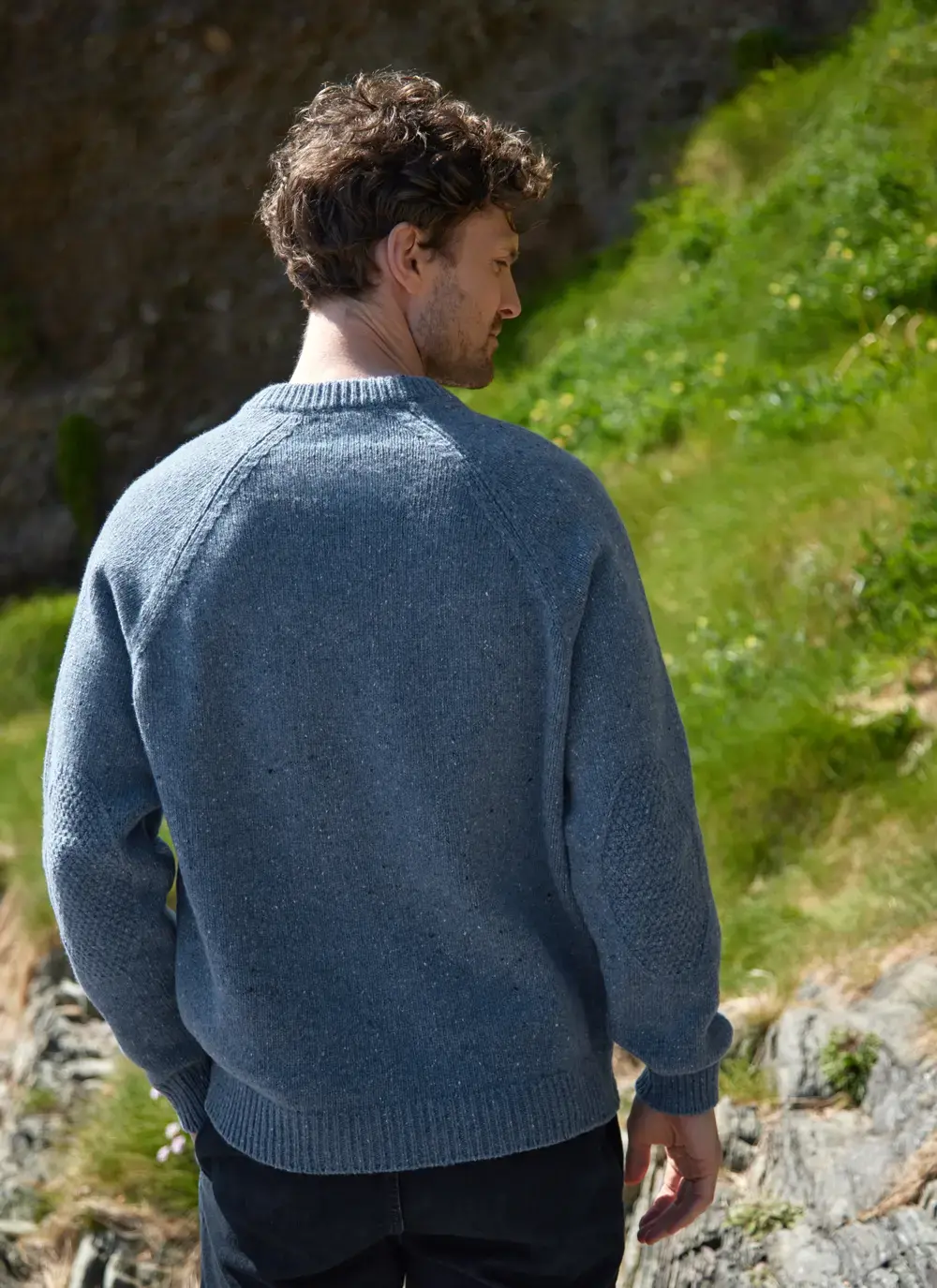 Aidan Wool Cashmere Tweed Crew