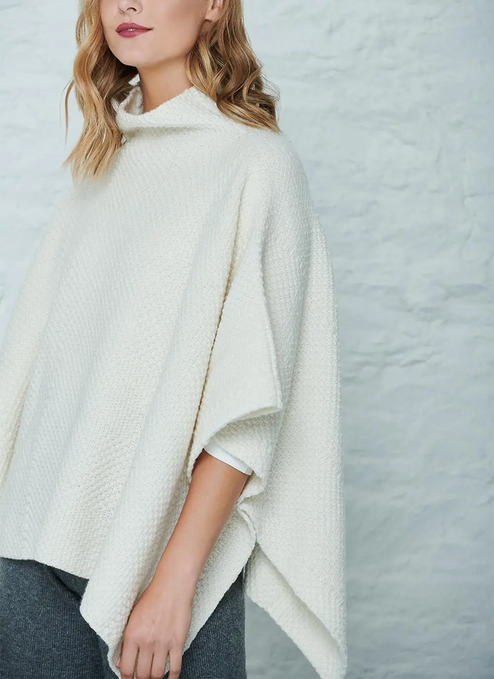 Aideen Wool Poncho