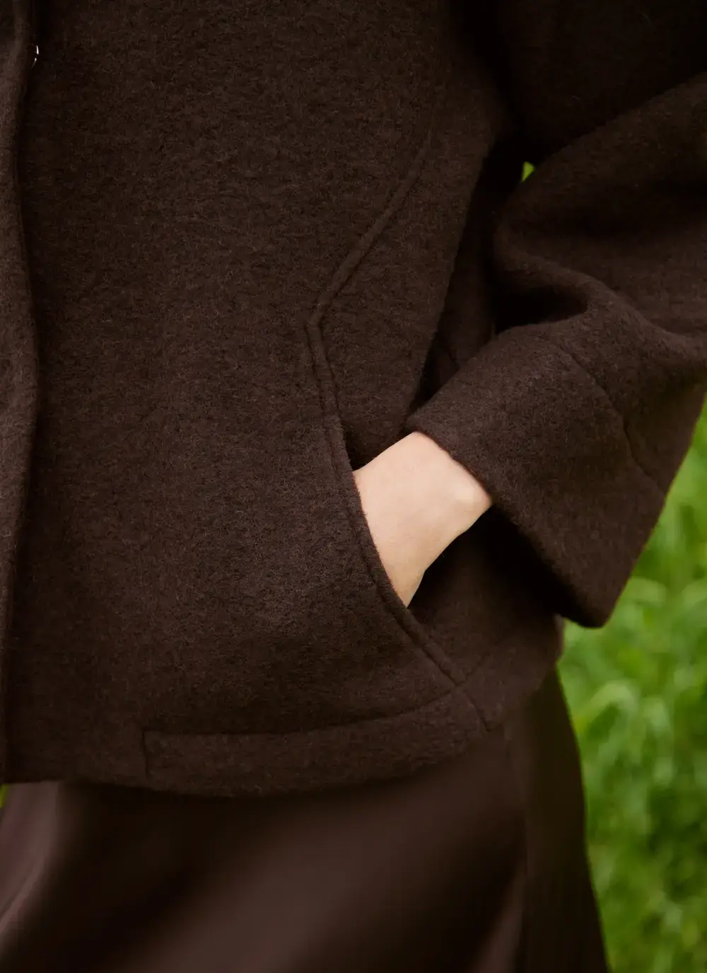 Aideen Wool Poncho Jacket