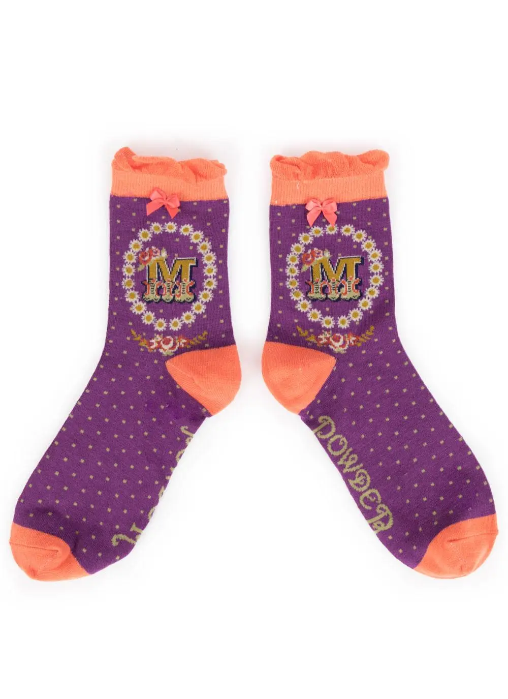 Set of 2 Ladies Alphabet Socks - M