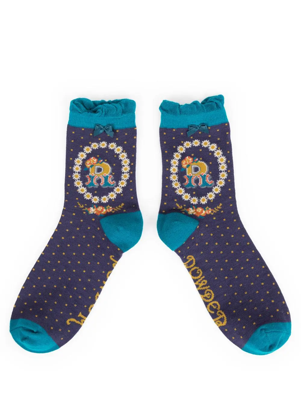 Set of 2 Ladies Alphabet Socks - R