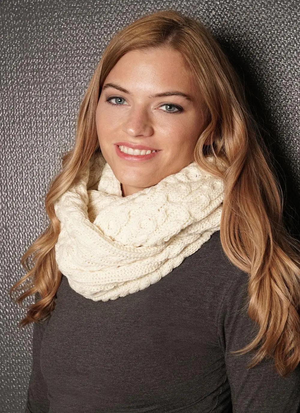Aran Infinity Scarf