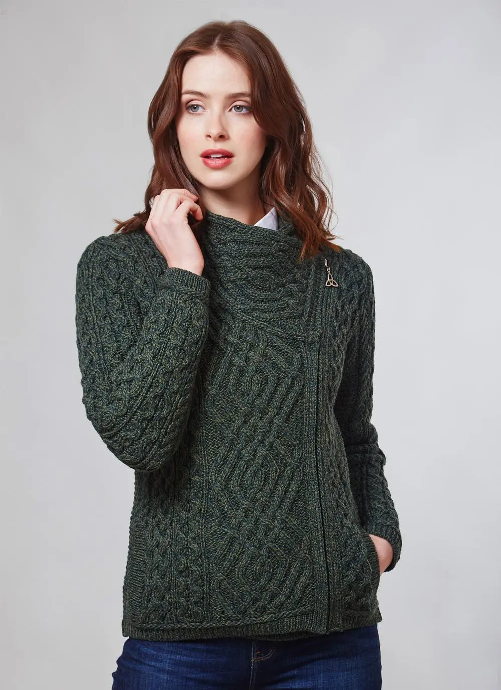 Aran Cable Biker Jacket