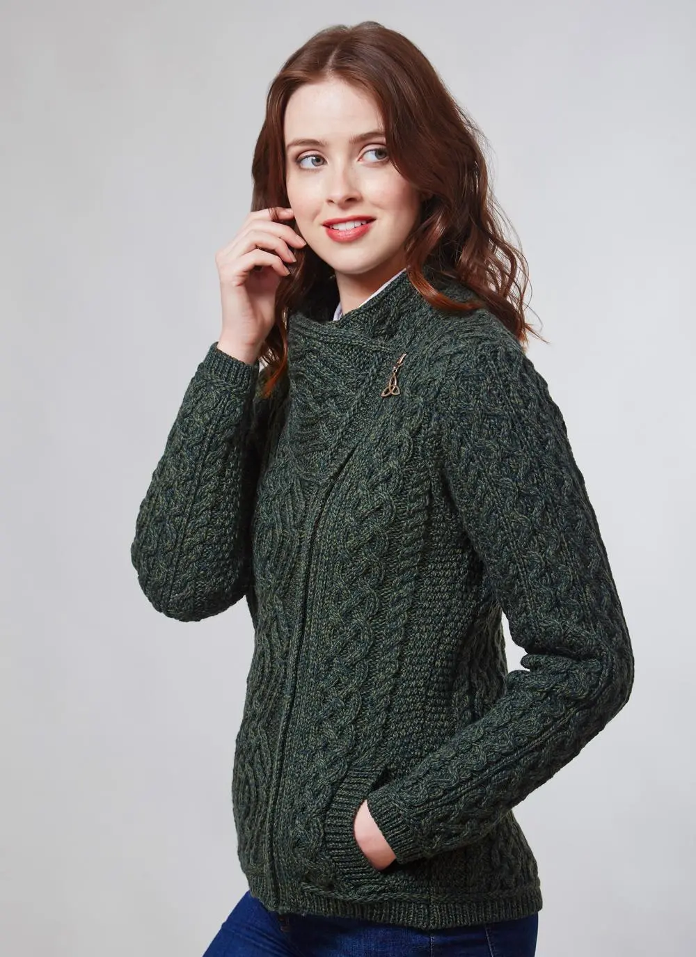 Aran Cable Biker Jacket