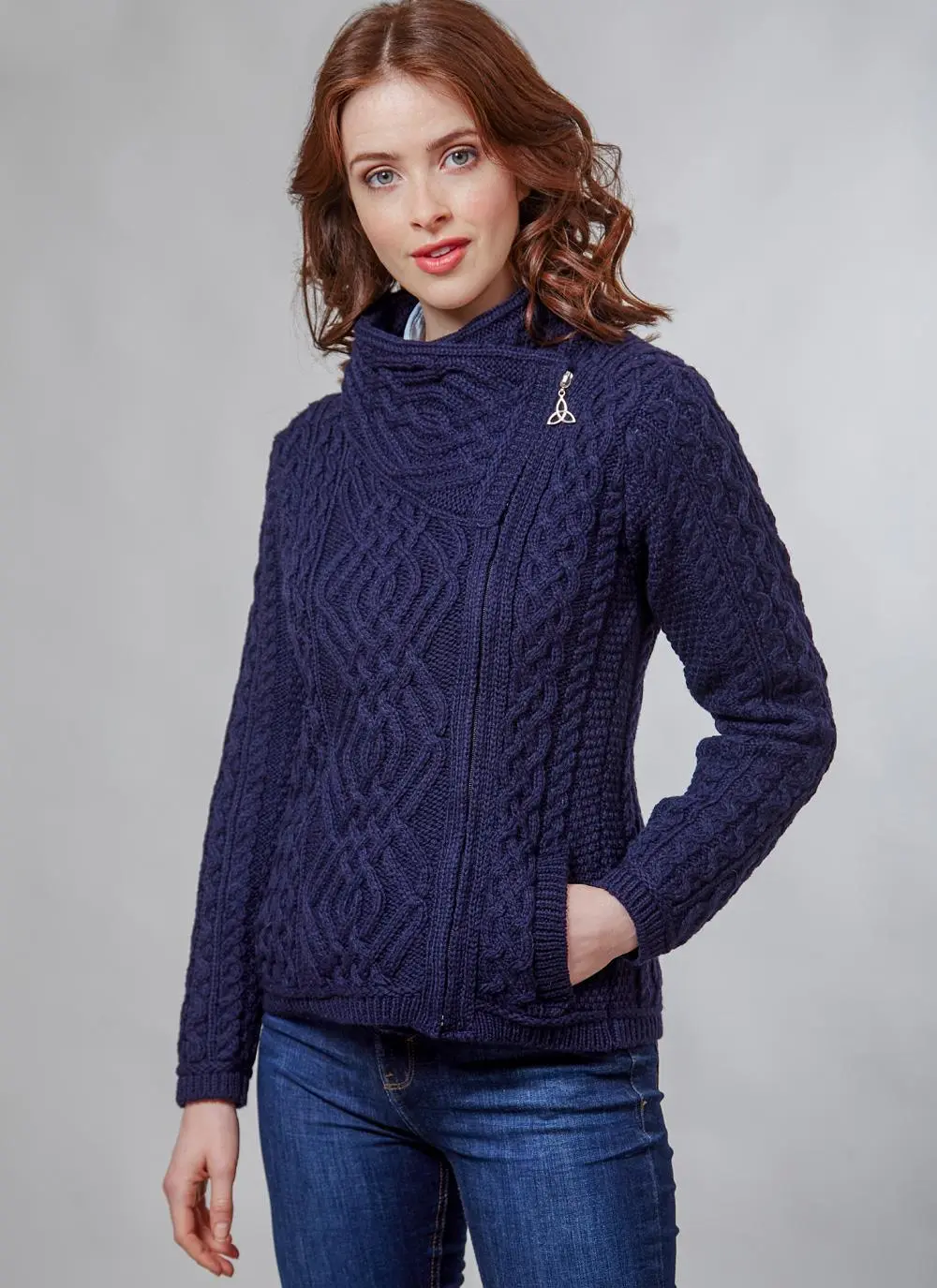 Aran Cable Biker Jacket