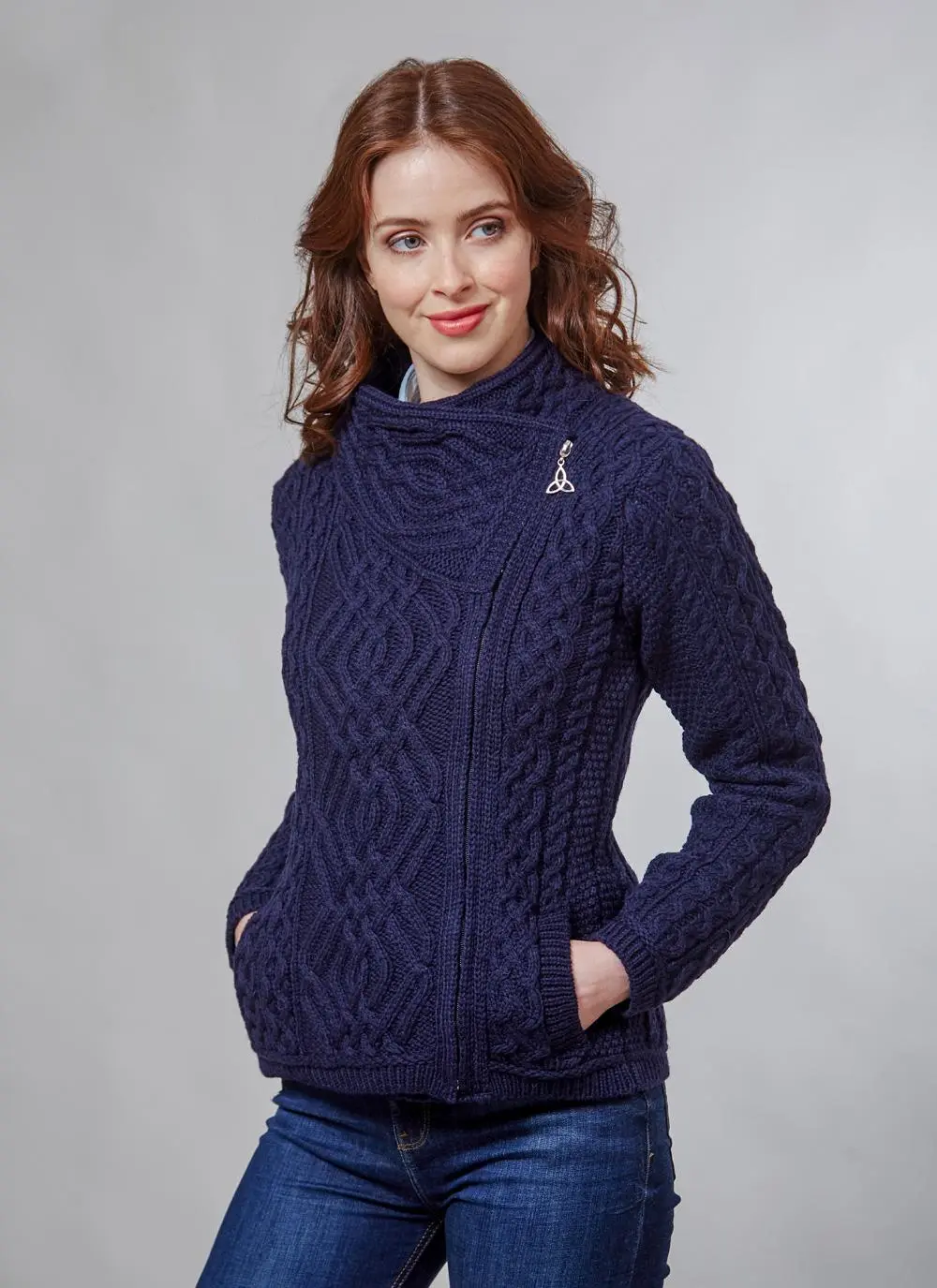 Aran Cable Biker Jacket