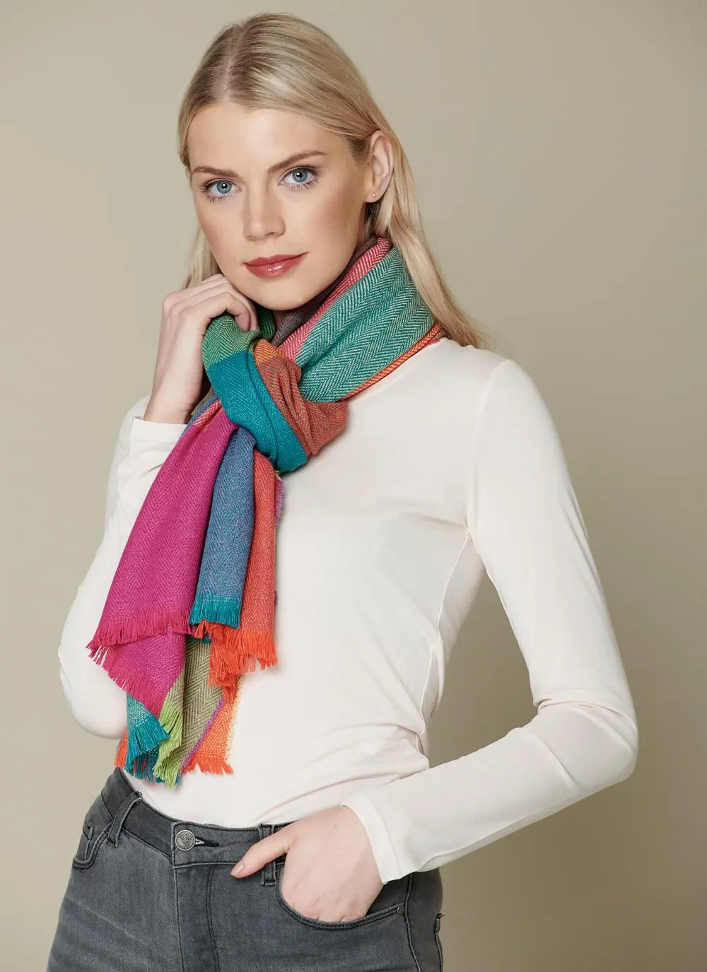 Wool Cashmere Gracie Stole