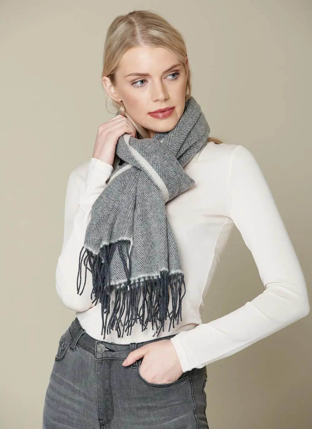 Wool Cashmere Sandymount Scarf