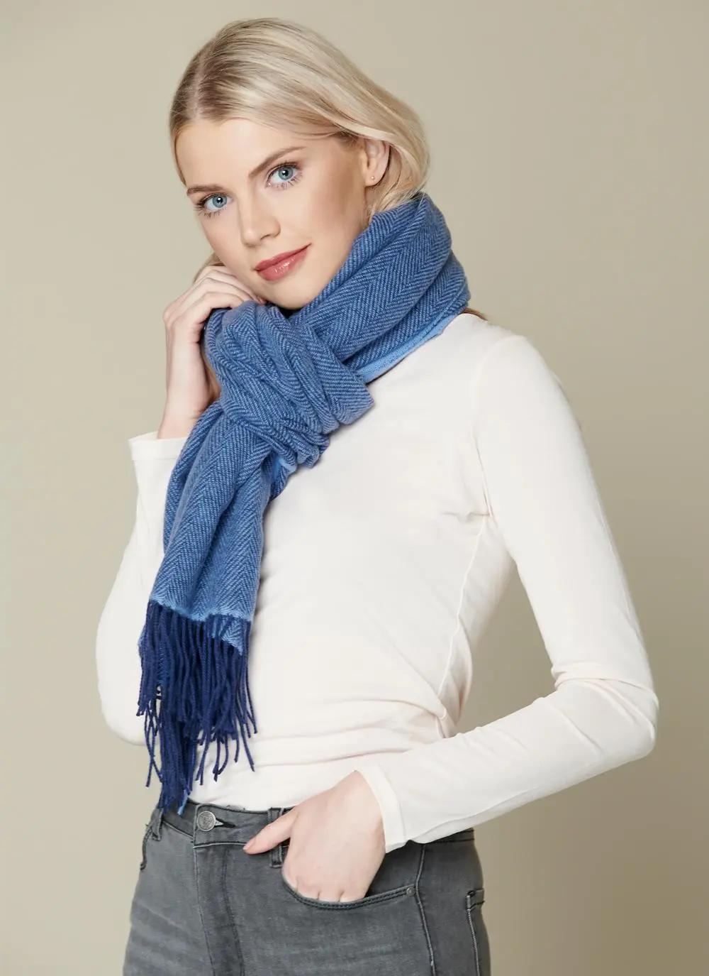 Wool Cashmere Sandymount Scarf
