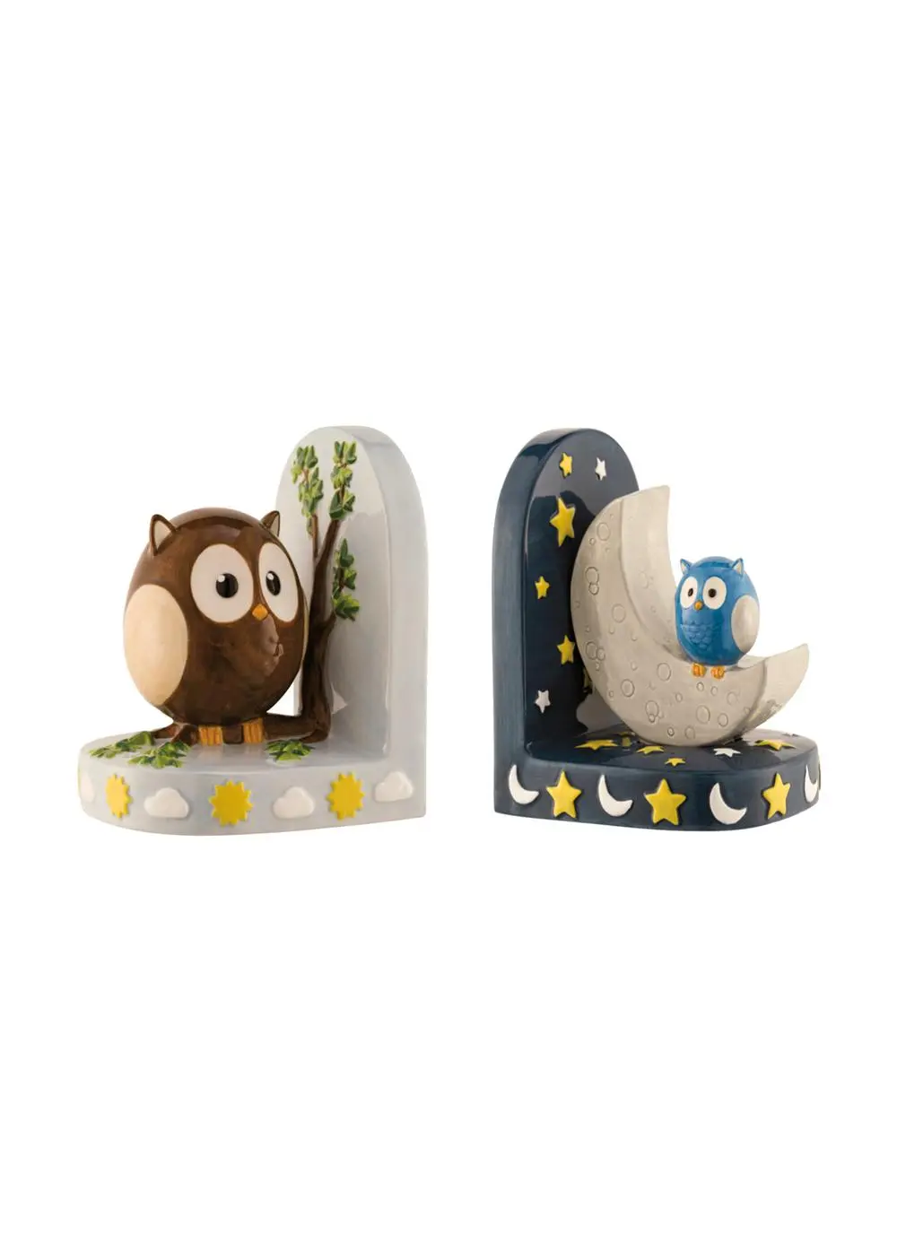 Day and Night Owl Bookends