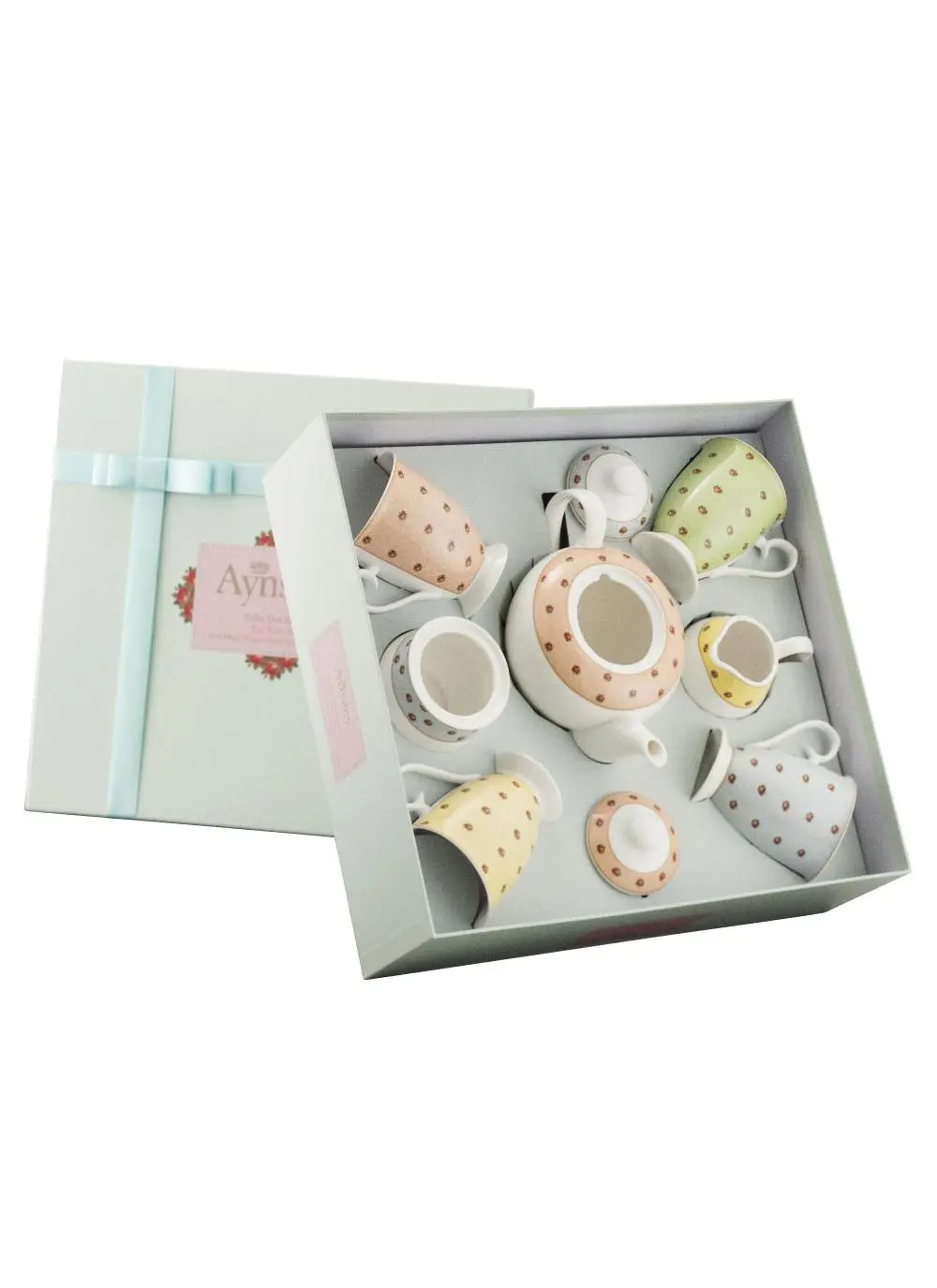 Polka Dot Roses Tea Set