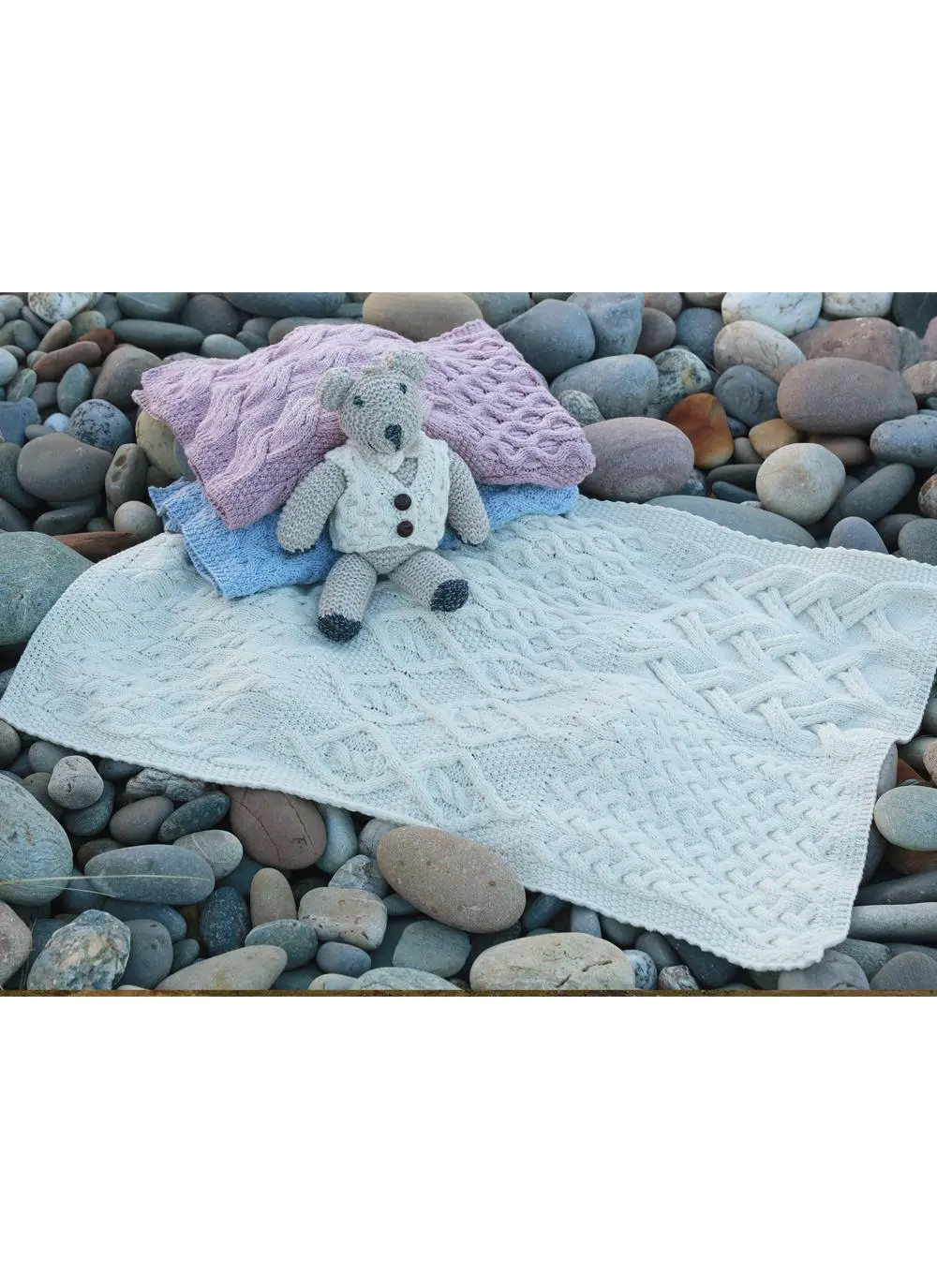 Supersoft Merino Wool Baby Patchwork Wrap